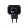 Tooq Cargador de Pared con 2 Puertos USB 2.0, Tecnología AI, Color Negro